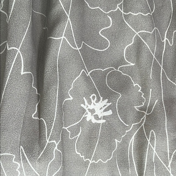 Oak + Fort Beige/Tan Midi Dress Lined Floral Pattern sz S - Picture 4 of 13